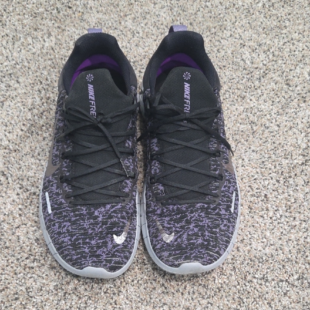 Nike Black and Purple Free Run 5.0, Mens 11